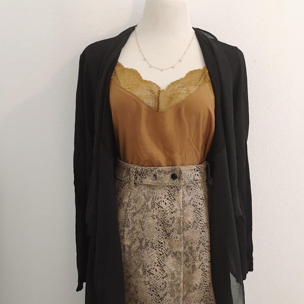 Shear Flowy Black Sweater. ✨